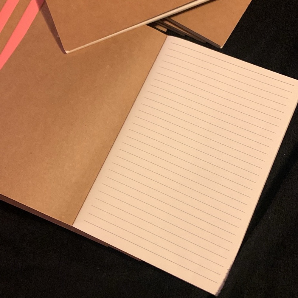 Kraft notebooks 60 pages each with 30 sheets each of lined paper